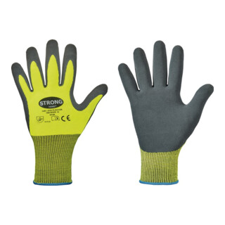 Handschuhe Flexter Gr.10 neogelb/grau EN 388 PSA II 12 PA