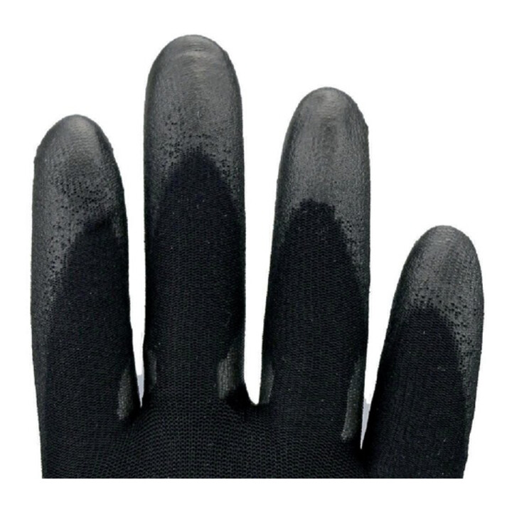Handschuhe Gr.7 schwarz PA m.Soft-Polyurethan ASATEX