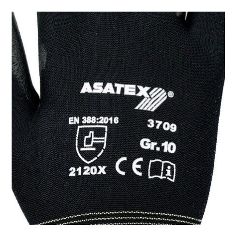 Handschuhe PU-teilbeschichtet flüssigkeitsabweisend weiß