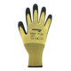 Handschuhe Gr.8 gelb/schwarz EN 388 PSA II Nyl.m.Naturlatex ASATEX-1