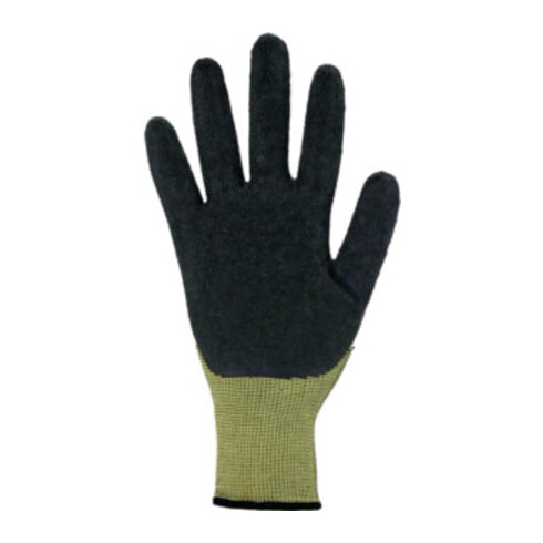 Handschuhe Gr.8 gelb/schwarz EN 388 PSA II Nyl.m.Naturlatex ASATEX