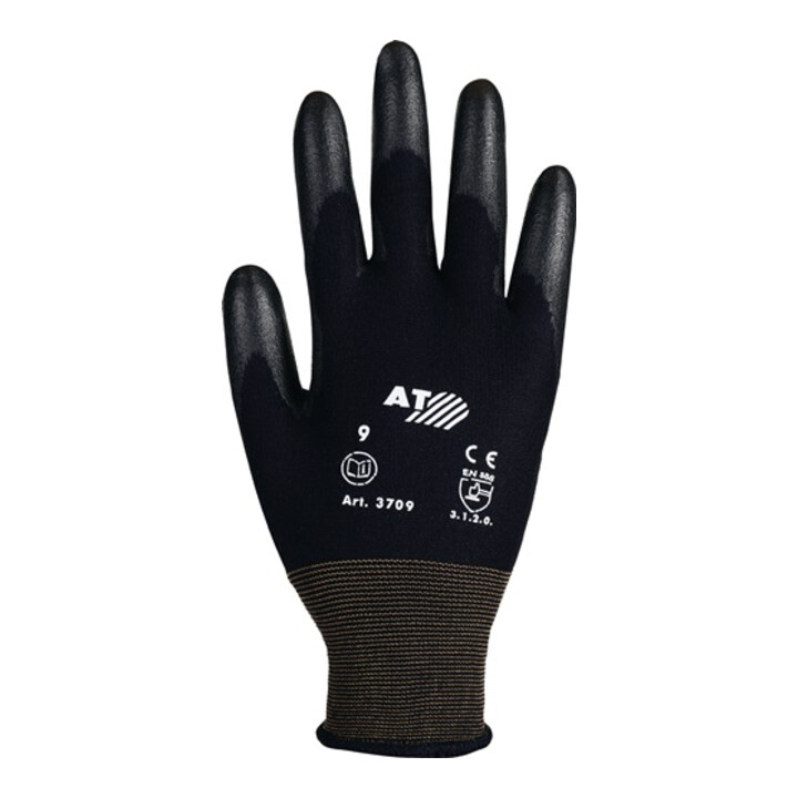 Handschuhe PU-teilbeschichtet flüssigkeitsabweisend weiß