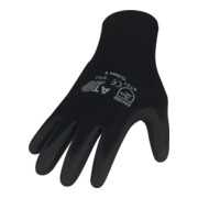 Handschuhe Gr.9 schwarz EN 388 PSA II Nyl.m.Polyurethan auf SB Karte ASATEX-1