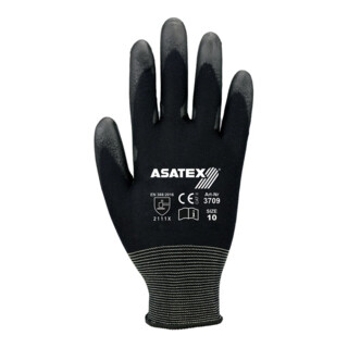 Handschuhe PU-teilbeschichtet flüssigkeitsabweisend weiß