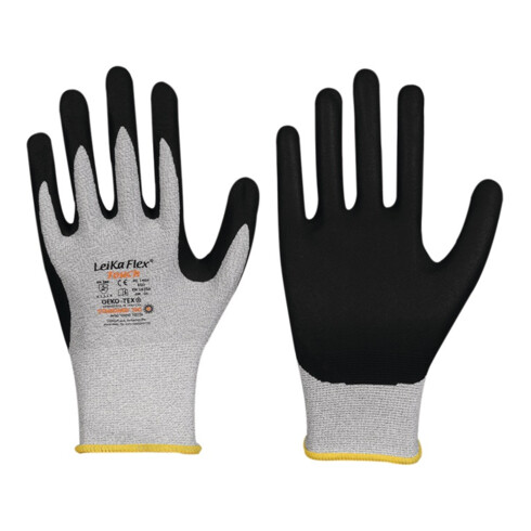 Handschuhe LeikaFlex® Touch 1464 Gr.10 grau/schwarz EN 388 PSA II 12