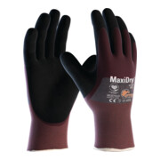 Handschuhe MaxiDry® 56-425 Gr.10 lila/schwarz Nyl.EN 388 PSA II ATG