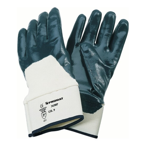 Handschuhe Neckar Gr.10 blau Nitrilteilbeschichtung EN 388 PSA II ASATEX