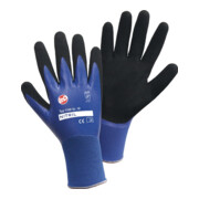 Handschuhe Nitril Aqua Gr.10 blau/schwarz Nyl.m.dop.Nitril EN 388 PSA II
