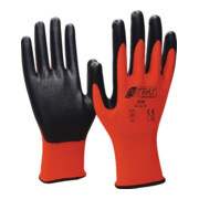 Handschuhe Nitril Foam Gr.11 rot/schwarz Nyl.m.Nitrilschaum EN 388 PSA II NITRAS