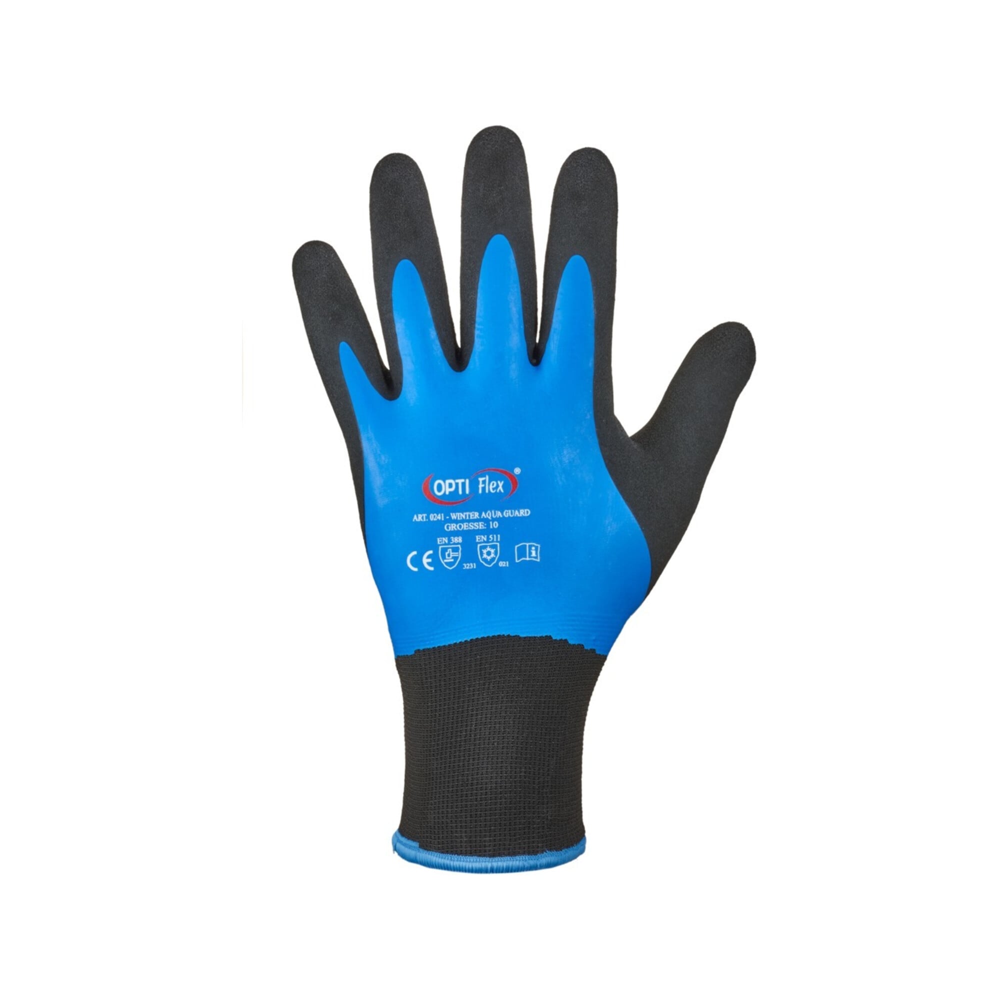 Handschuhe Winter Aqua Guard Gr.10 schwarz/blau EN 388,EN 511 PSA II OPTIFLEX ; Feldtmann