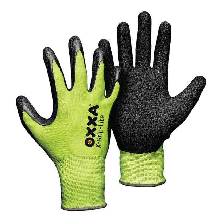 Handschuhe X-GRIP-LITE Gr.9 schwarz/fluo-gelb EN 388 PSA II