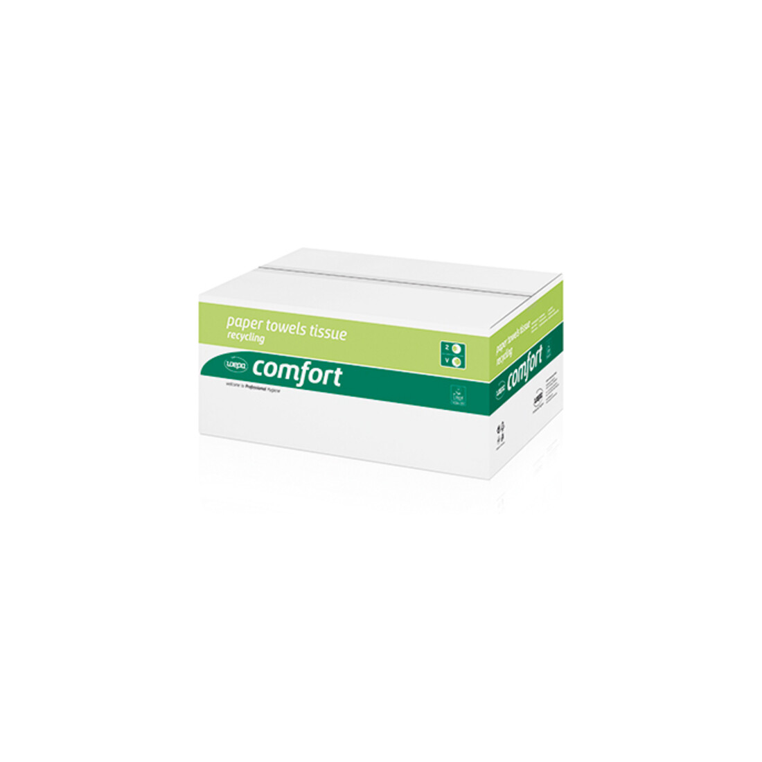 Handtuchp. SOFT 25x23cm 3200 Bl. Z-Falz (V-Falz)