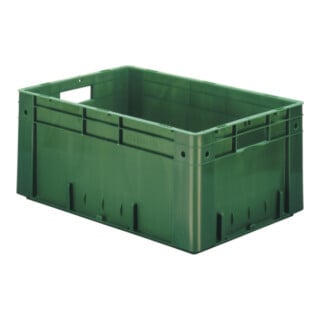 Häner Bac de transport empilable bleu L600×I400×P270mm PP poids lourd LA-KA-PE
