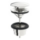Hansa Ablaufgarnitur Druckbet. Push/Push, G 1 1/4, schl., chr-1