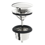 Hansa Ablaufgarnitur Druckbet. Push/Push, G 1 1/4, schl., chr