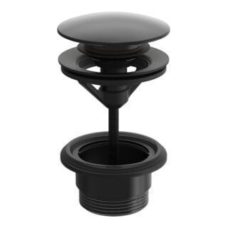 Hansa Ablaufgarnitur Push-Open, schwarz matt