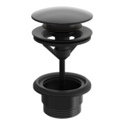 Hansa Ablaufgarnitur Push-Open, schwarz matt