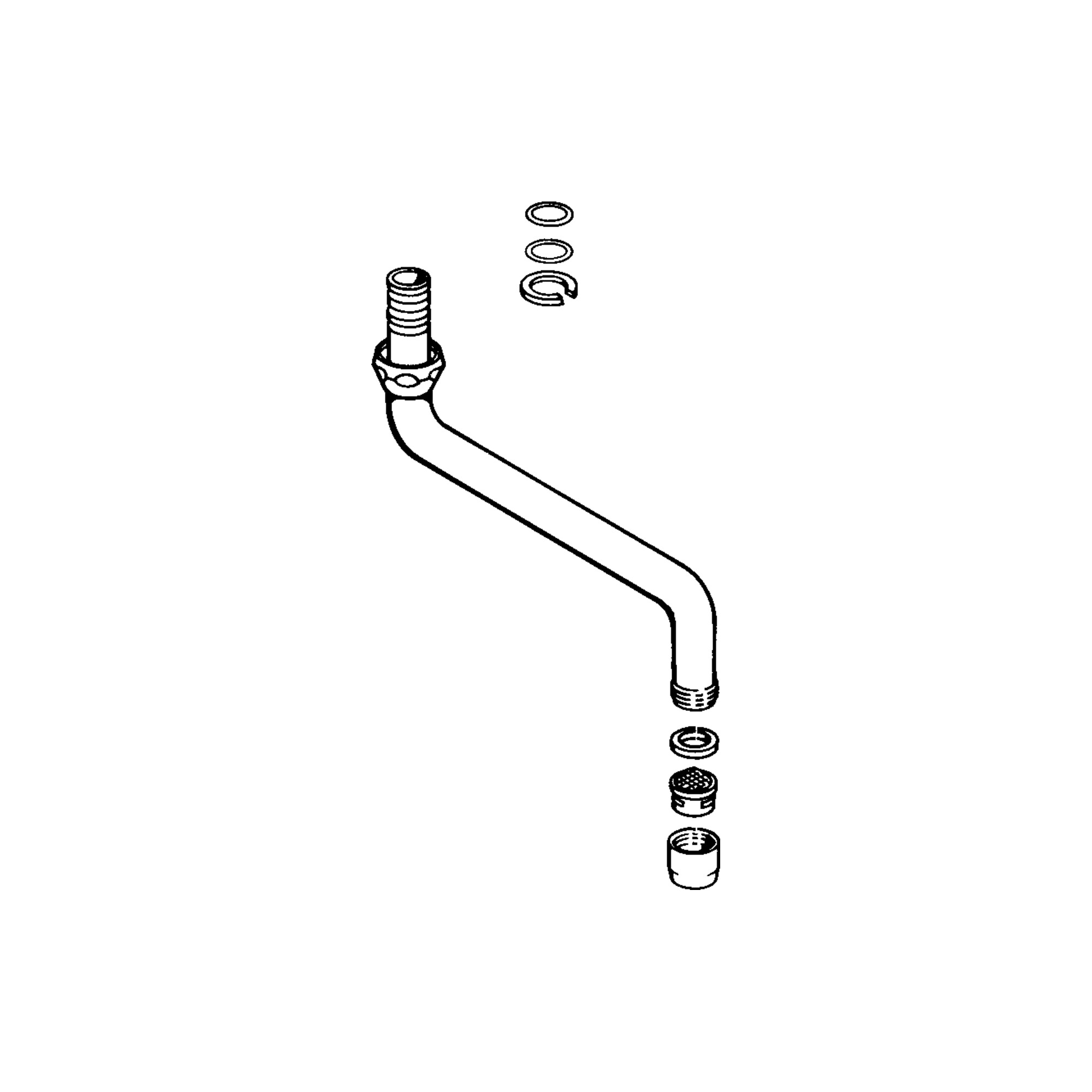 Hansa Auslauf 59911171 L=200, G3/4 chr