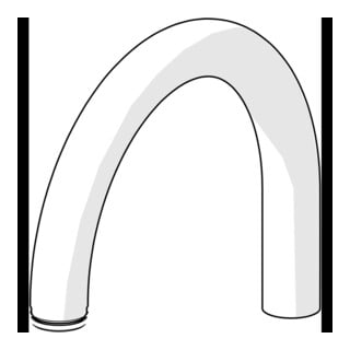 Hansa Auslauf 59914608 Ausld. 160 mm chr