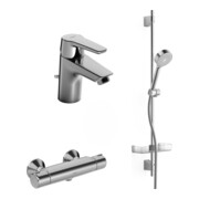 Hansa Bad-Armaturen-Paket HANSAPOLO chrom