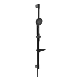 Hansa Barre de douche murale HANSAAURELIA Fixation latérale, 970 mm, coupable, noir mat