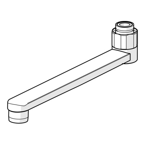 Hansa Bec 59914471 L=200 Débit 200 mm chromé