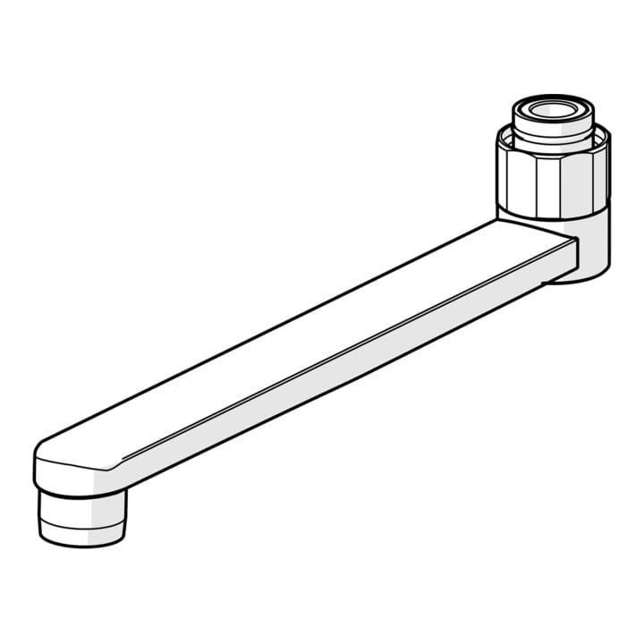 Hansa Bec 59914471 L=200 Débit 200 mm chromé