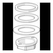 Hansa Befestigungssatz 59912717 M33 x 1,5
