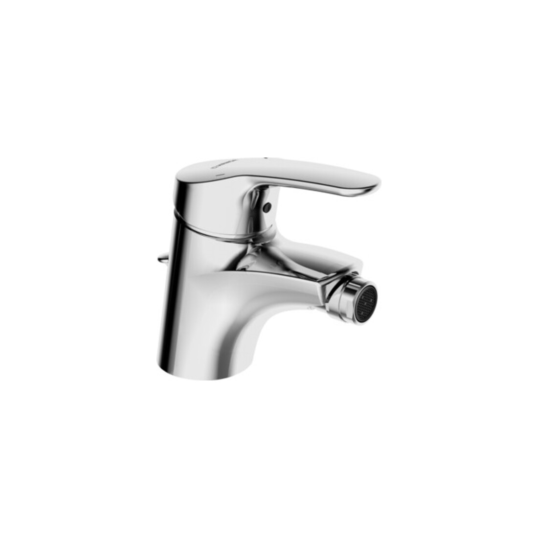 Hansa Bidet-Einhebelmischer HANSAMIX m Ablaufgarnitur, Ausladung 113mm, chrom