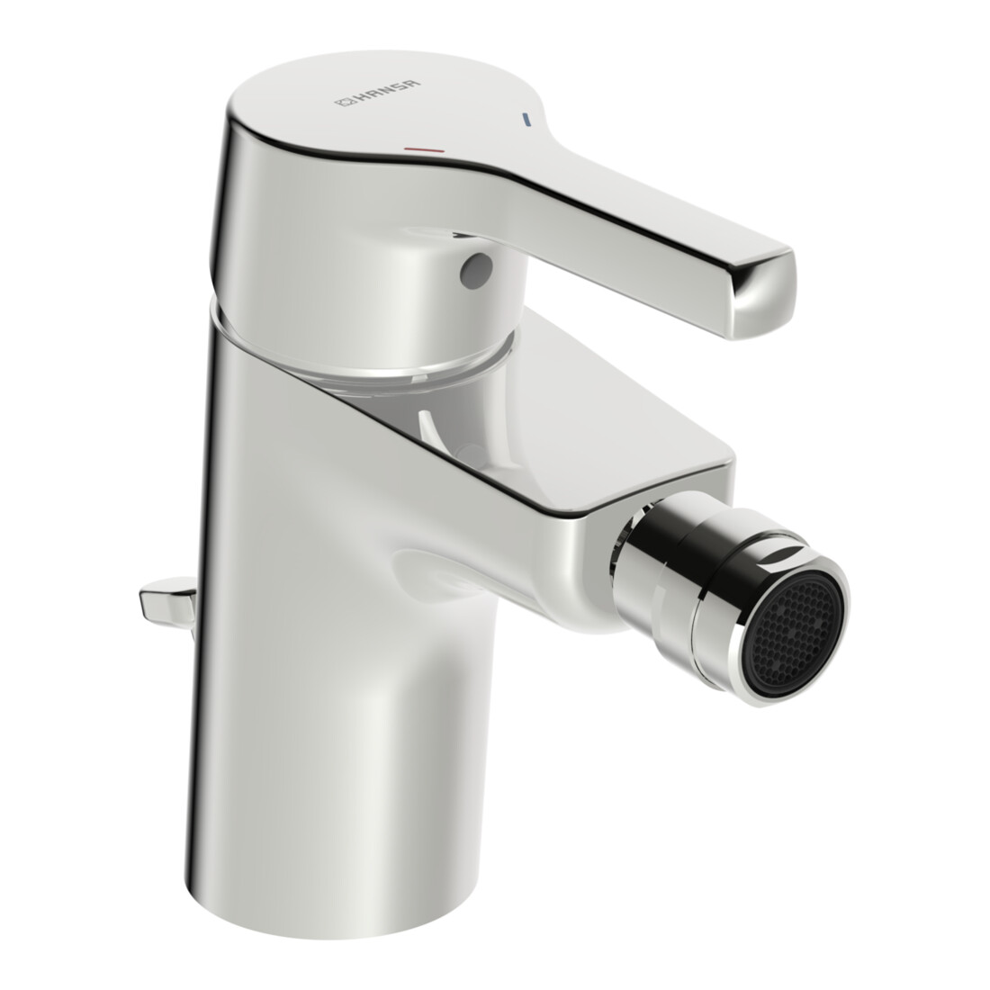 Hansa Bidet-Einhebelmischer HANSAPALENO ohne Ablauf, Ausladung 106mm, chrom