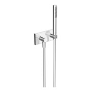 Hansa Brause-Set HANSALIVING 1-strahl., mit Wandanschlussbogen, chrom