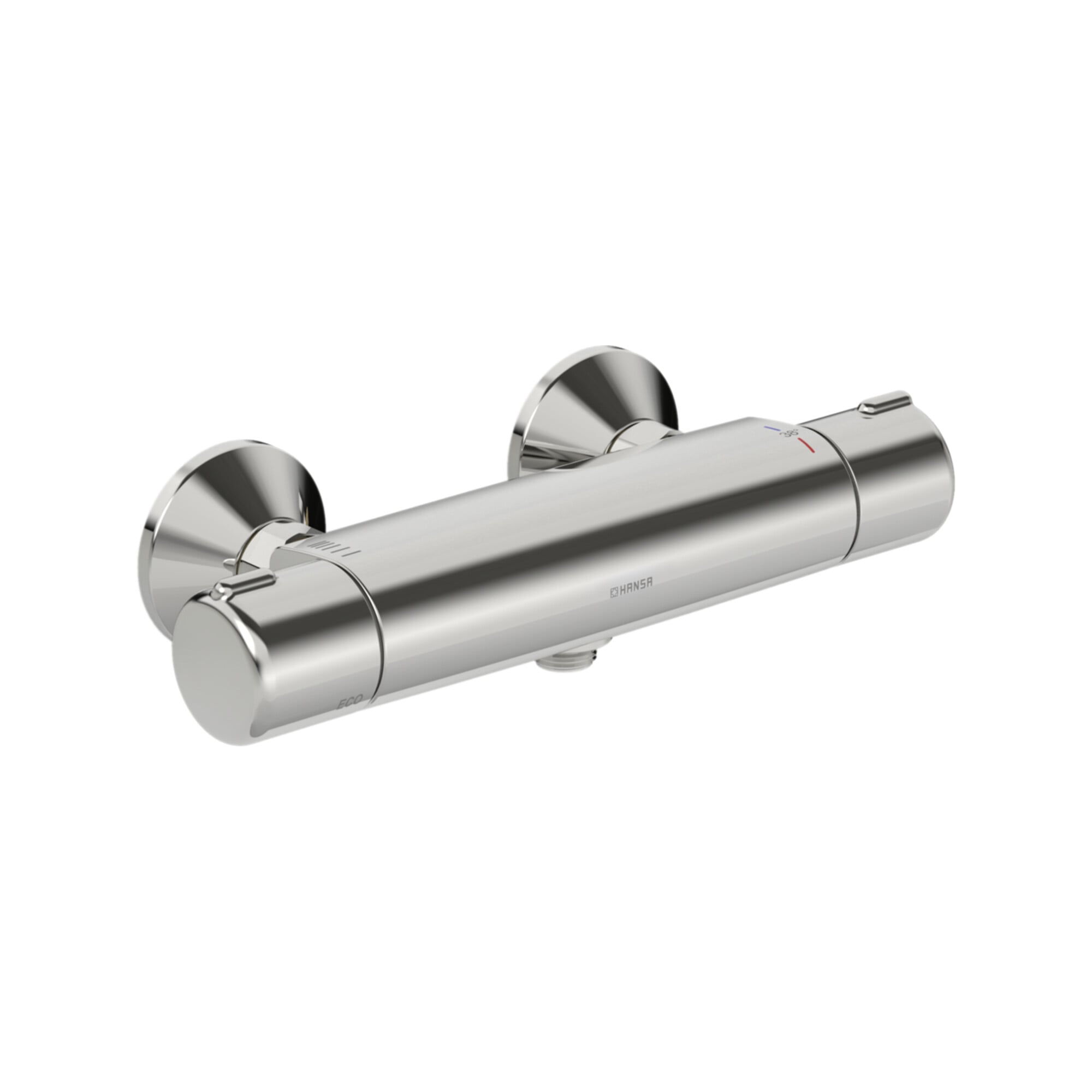 Hansa Brause-Thermostat HANSAMICRA Eco AP, S-Anschlüsse, chrom