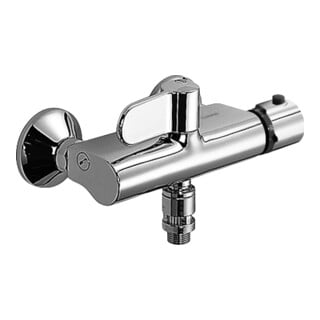 Hansa Brause-Thermostat HANSATEMPRA AP, mit Sicherheitseinrichtung, chrom