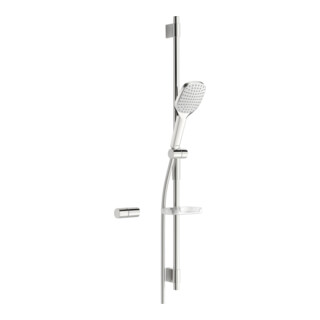 Hansa Brausestangen-Set HANSAACTIVEJET Style 1014mm, Handbrause d 120mm, 1-strahl., ch