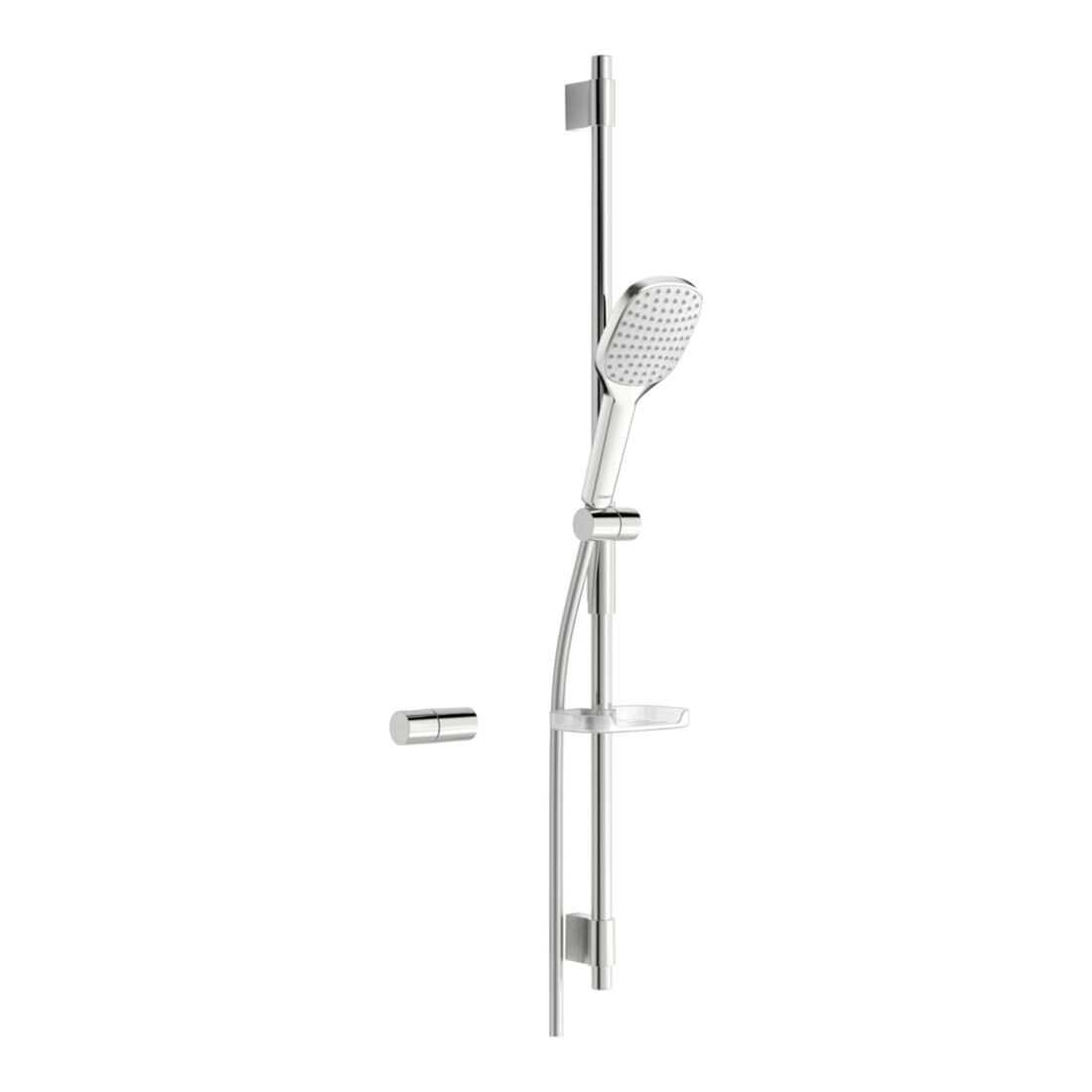 Hansa Brausestangen-Set HANSAACTIVEJET Style 1014mm, Handbrause d 120mm, 1-strahl., ch