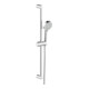 Hansa Brausestangen-Set HANSABASIC 700mm, 3-strahlig, chrom-1
