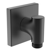 Hansa Coude mural pour montage mural, G 1/2, carré, noir mat