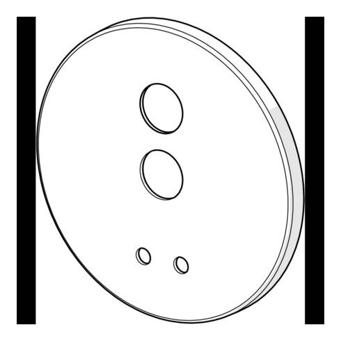 Hansa Deckplatte 59914553 d 170 mm chr