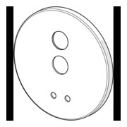 Hansa Deckplatte 59914553 d 170 mm chr