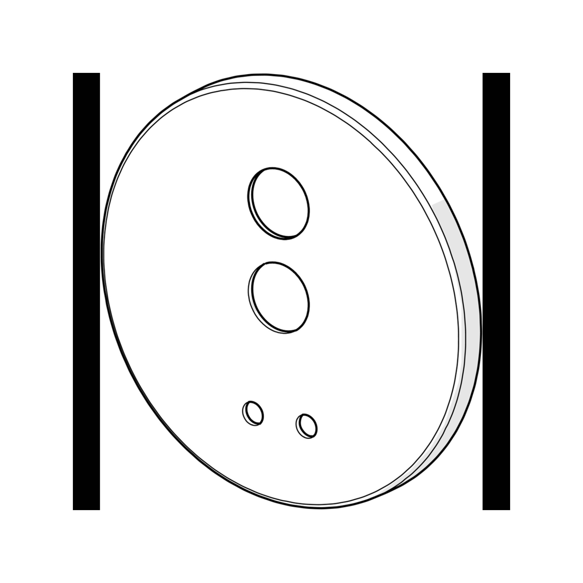 Hansa Deckplatte 59914553 d 170 mm chr