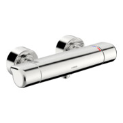 Hansa Dusch-Thermostat HANSACARE AP, S-Anschlüsse verdeckt, chrom