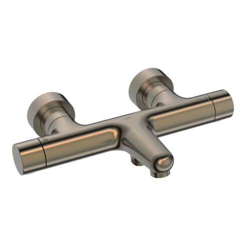 Hansa Duscharmatur HANSAPRISMA m Thermostat, Wandmontage, Bronze gebürstet