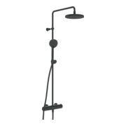 Hansa Duschsystem HANSAMICRA Thermostat, sort. 445-470mm, racc., noir mat