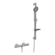 Hansa Duschsystem HANSAPRISMA avec thermostat, montage mural, 770 mm, chrome