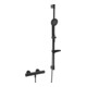 Hansa Duschsystem HANSAPRISMA avec thermostat, montage mural, 970 mm, noir mat-1