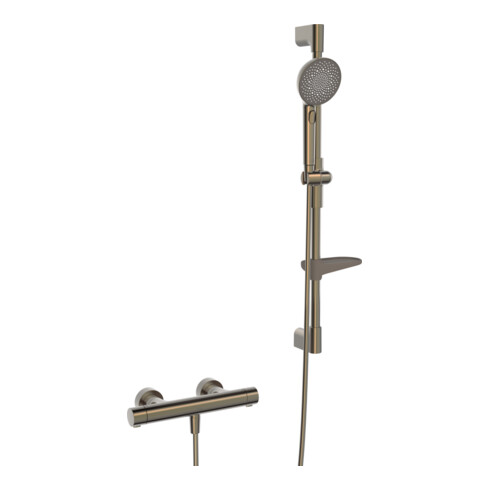 Hansa Duschsystem HANSAPRISMA m Thermostat, Wd-mont., 770mm, bron geb.