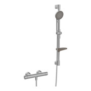 Hansa Duschsystem HANSAPRISMA m Thermostat, Wd-mont., 770mm, St. gebürstet