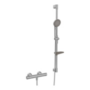 Hansa Duschsystem HANSAPRISMA m Thermostat, Wd-mont., 970mm, St. gebürstet