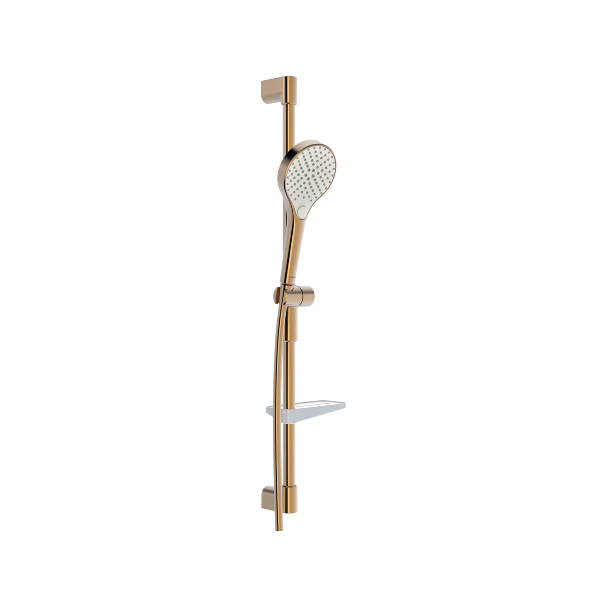 Hansa Duschsystem HANSAVIVA Wandstangen-Brause, Wd Schl 125cm, bron geb.
