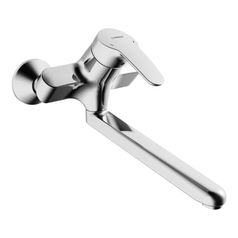 Hansa WT-Wand-EHM HANSAMIX S-Anschl., schwenkb., Ausl. 300mm, chrom